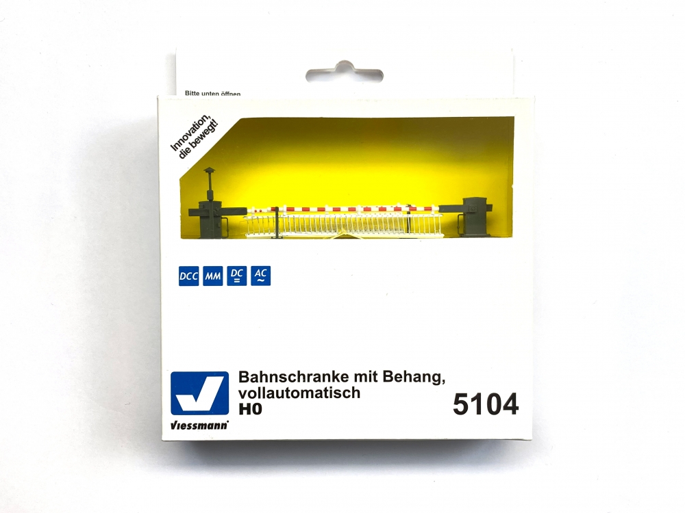 H0 VIESSMANN 5104 - Bahnschranke mit Behang, vollautomatisch - Digital