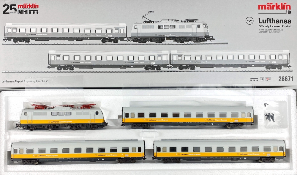 H0 AC MÄRKLIN 26671 - Lufthansa Airport Express - DB - Ep. V - Digital - Sound