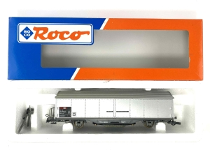 H0-DC-ROCO-46170---gedeckter-Gterwagen---SBB---Schienenreinigungswagen