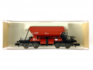 N-FLEISCHMANN-8525---Selbstentladewagen---Schotterwagen---DB---Ep-IV