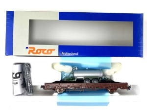 H0-DC-ROCO-47510---Rungenwagen-mit-Ladegut-Anhnger---DB