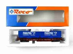 H0-DC-ROCO-46361---Taschenwagen---PANALPINA