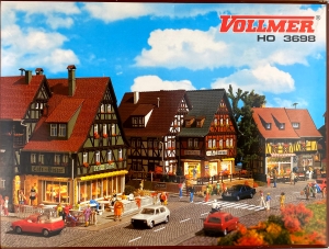 H0-VOLLMER-3698---Marktstrae---Blumengeschft-Boutique-Cafe-Bistro-3692-3694-3695