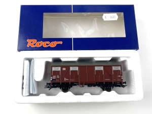 H0-DC-ROCO-67743---gedeckter-Gterwagen---Gs---DB---Ep-IV