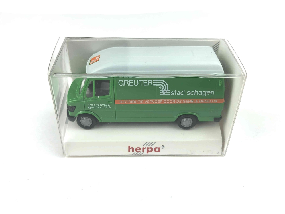 Bild 1 von H0 HERPA 042130 - Fahrzeug - Mercedes Benz 270D - GREUTER stad schagen