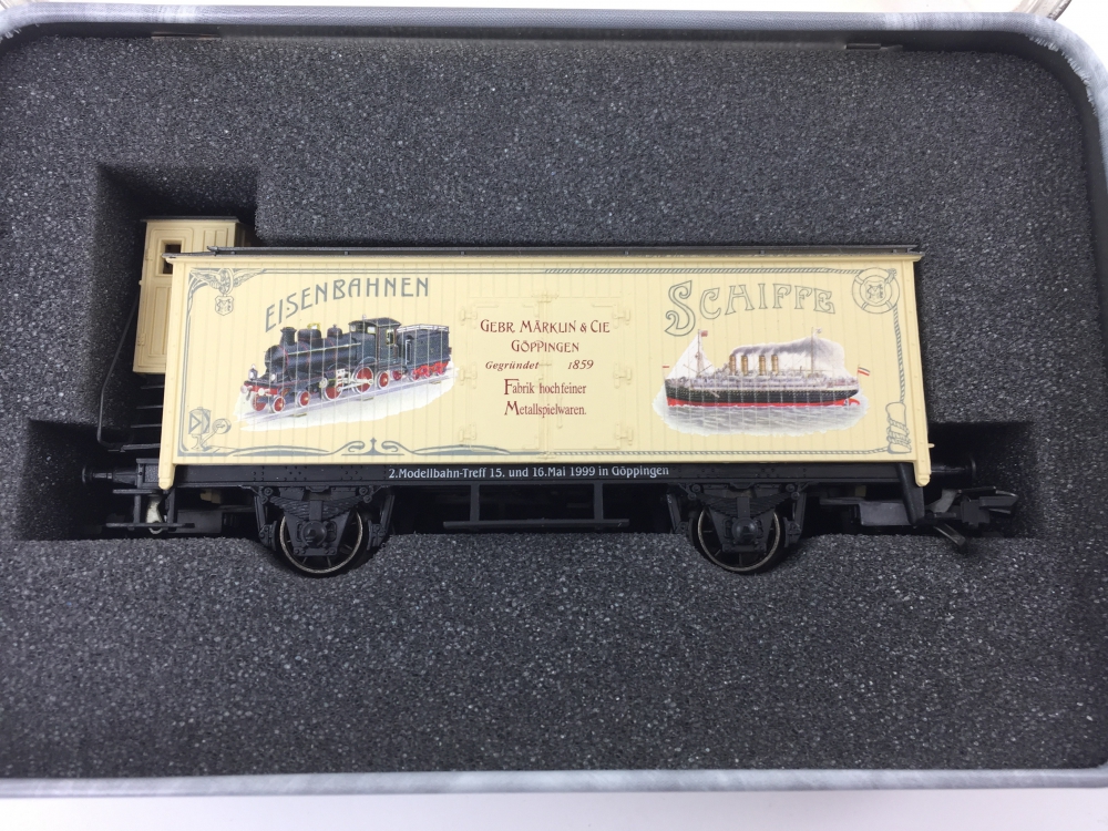 Bild 1 von H0 AC MÄRKLIN 48925 - 140 Jahre MÄRKLIN - Modellbahntreff Göppingen 1999 - Blechdose