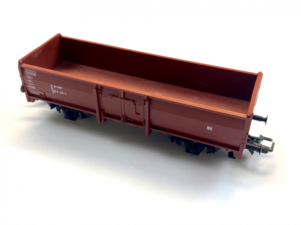 Bild 1 von H0 DC ROCO - offener Güterwagen - DB