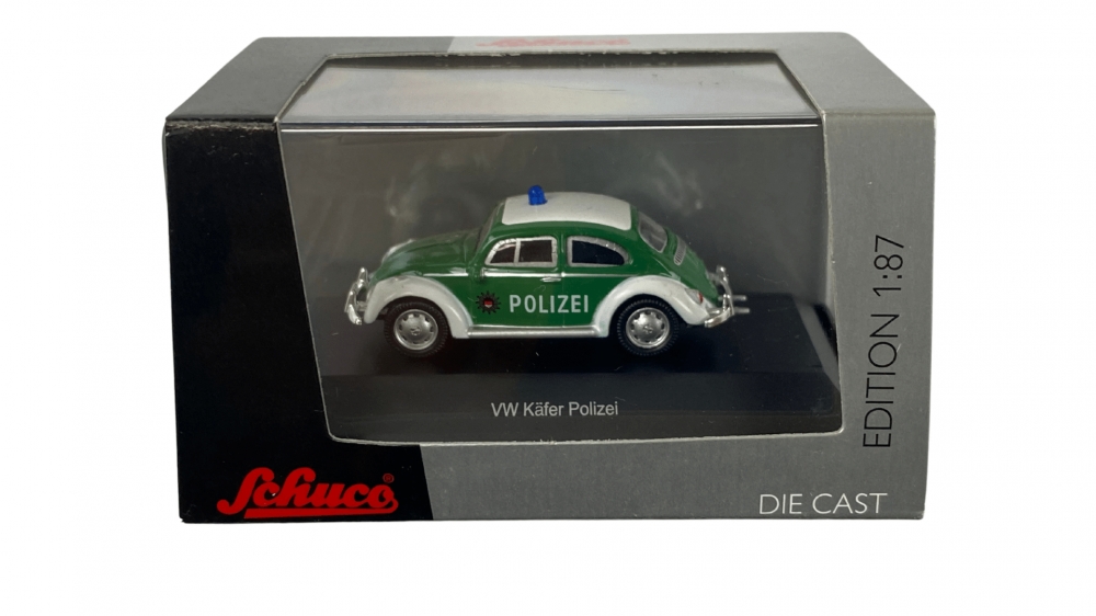 Bild 1 von H0 SCHUCO 45 216 0200 - VW Käfer Polizei