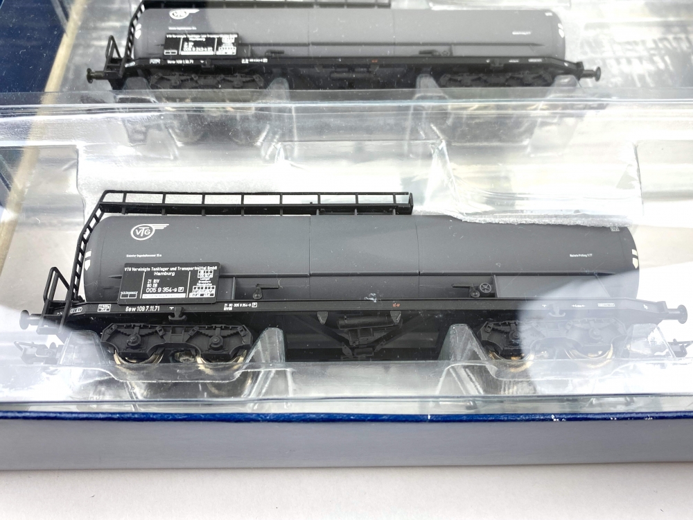 Bild 1 von H0 DC LILIPUT L240021 - 4-tlg. Kesselwagen Tankwagen-Set - DB - Ep. IV - VTG