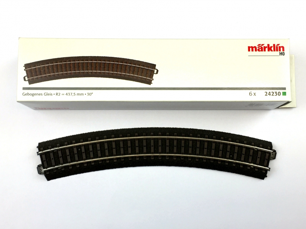 Bild 1 von H0 MÄRKLIN 24230 - C-Gleis Bogen R2, Radius 437,5 mm, 30°