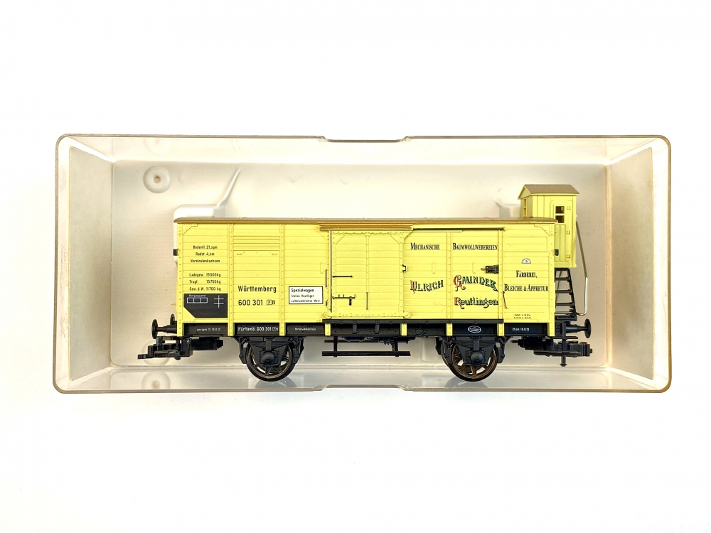 Bild 1 von H0 DC FLEISCHMANN 5826 K - Güterwagen mit Bremserhaus - ULRICH GMINDER - DRG - Ep. II