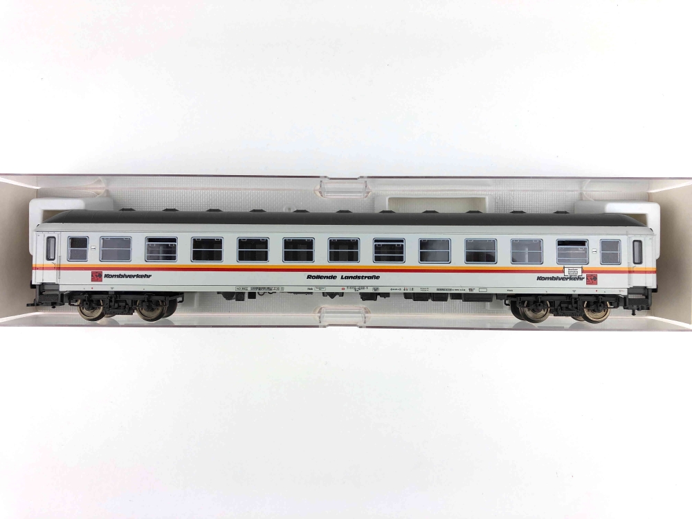 Bild 1 von H0 DC FLEISCHMANN 5119 K - Schlafwagen Liegewagen - Kombiverkehr - DB - Ep. V - rollende Landstraße