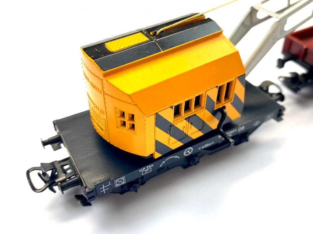 Bild 1 von H0 AC MÄRKLIN 4671 + 4423 - Kranwagen-Set - DB - Ep. III + IV