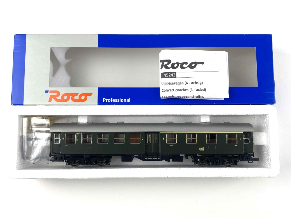 Bild 1 von H0 DC ROCO 45243 - Umbauwagen - 1./2. Kl. - DB