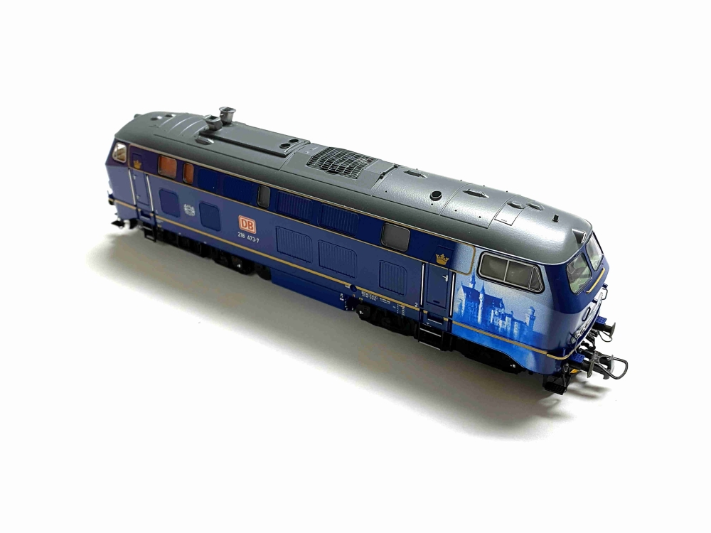Bild 1 von H0 DC ROCO 73735 - Diesellokomotive BR 218 - DB - Digital - Sound - Sondermodell König Ludwig