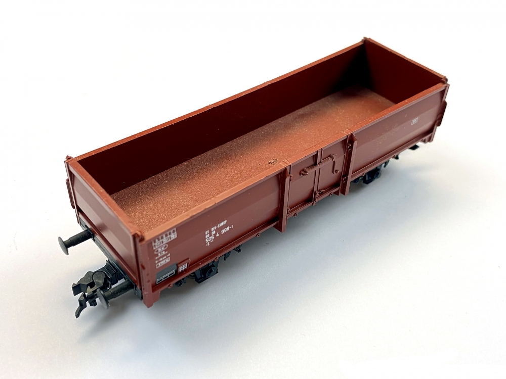 Bild 1 von H0 DC ROCO 46010 - offener Güterwagen - DB