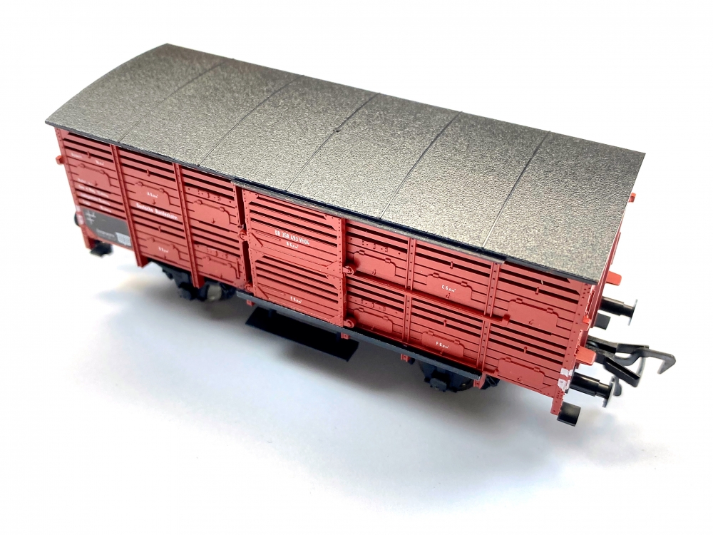 Bild 1 von H0 DC FLEISCHMANN 5354 - Kleinviehwagen - DB - Ep. III