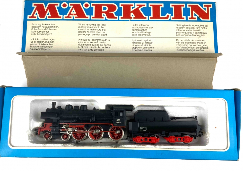 Bild 1 von H0 AC MÄRKLIN 3098 - Dampflokomotive BR 38 mit Tender - DB
