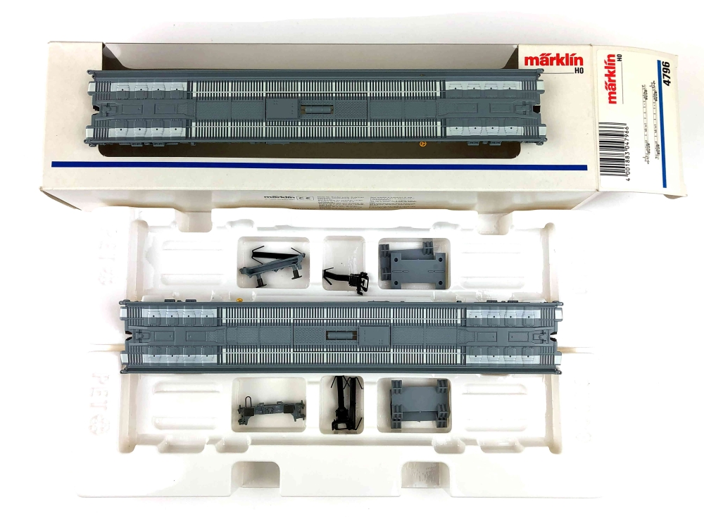 Bild 1 von H0 AC MÄRKLIN 4796 - 2 Stk. Niederflurwagen - SBB - rollende Landstraße