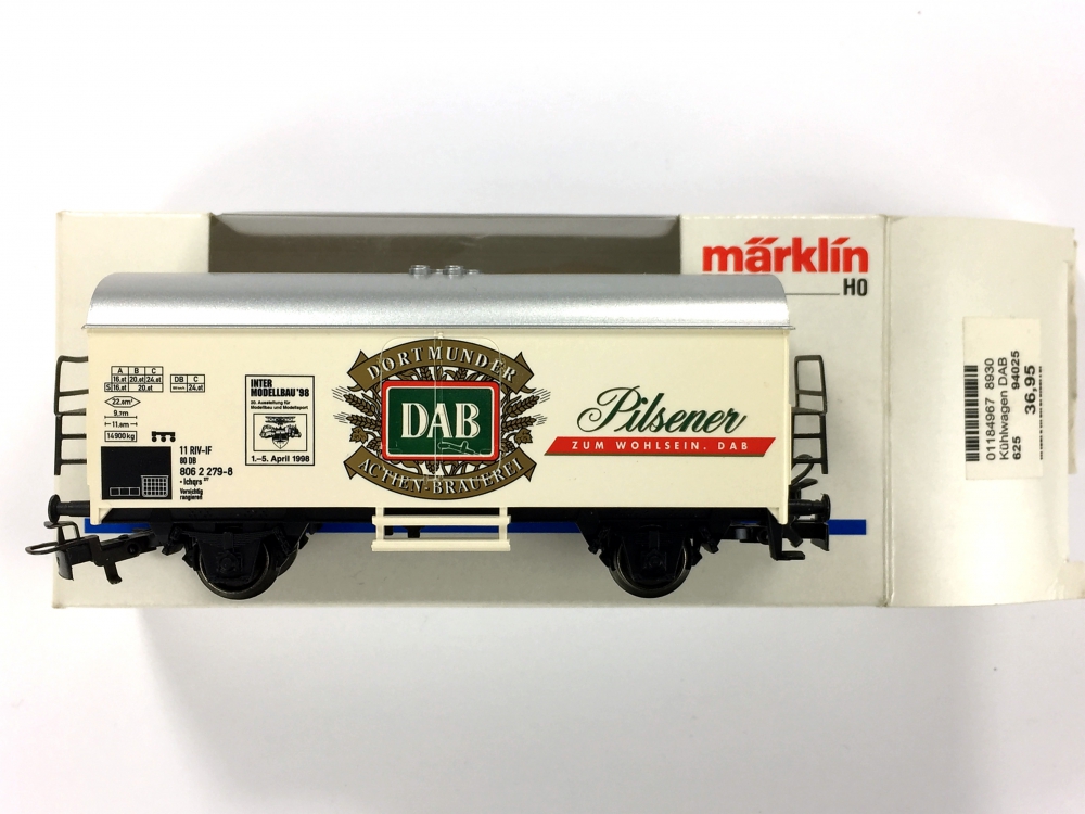 Bild 1 von H0 AC MÄRKLIN 94025 - Kühlwagen DAB Dortmunder Actien Brauerei