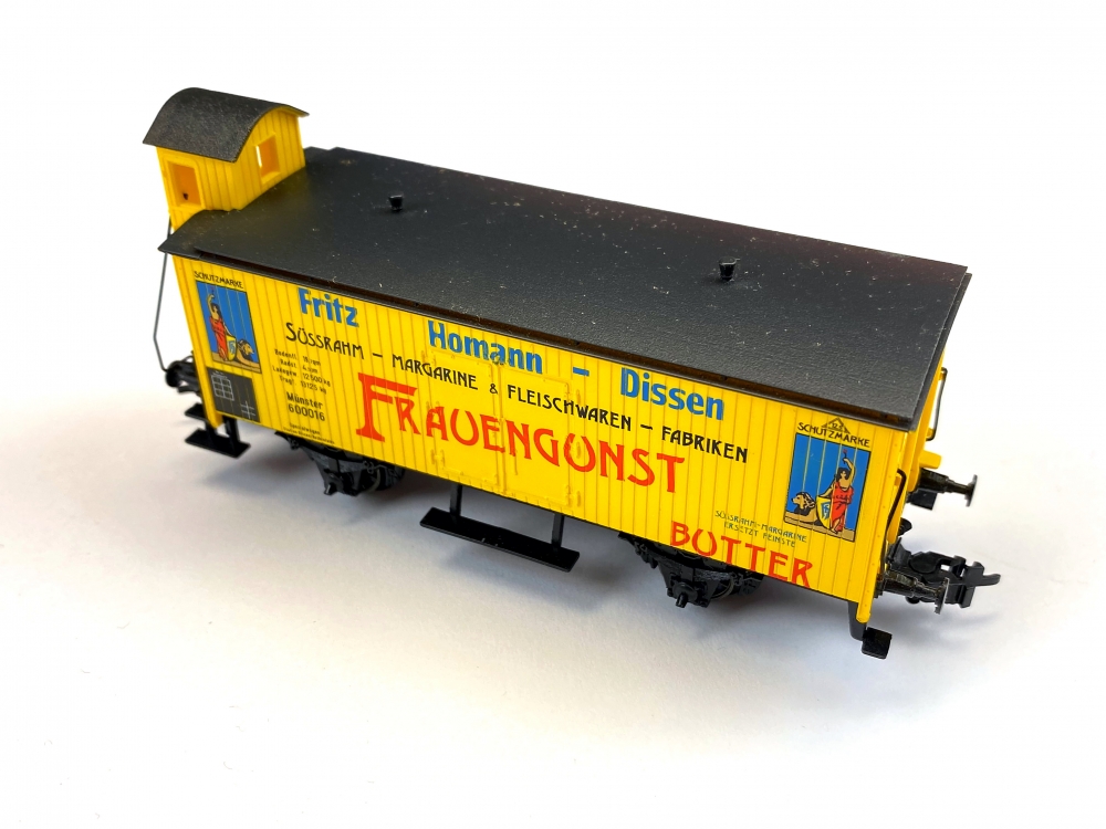 Bild 1 von H0 AC MÄRKLIN 4891 - Güterwagen mit Bremserheraus 