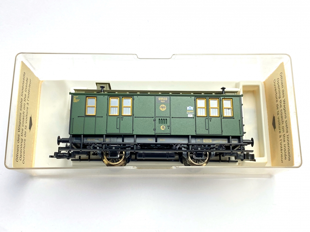 Bild 1 von H0 DC FLEISCHMANN 5057 - Postwagen Gepäckwagen - DRG - Ep. II