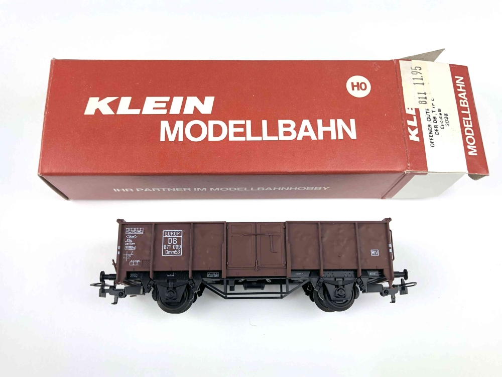 Bild 1 von H0 DC KLEIN MODELLBAHN 3086 - Hochbordwagen - Omm53 - DB - Ep. III