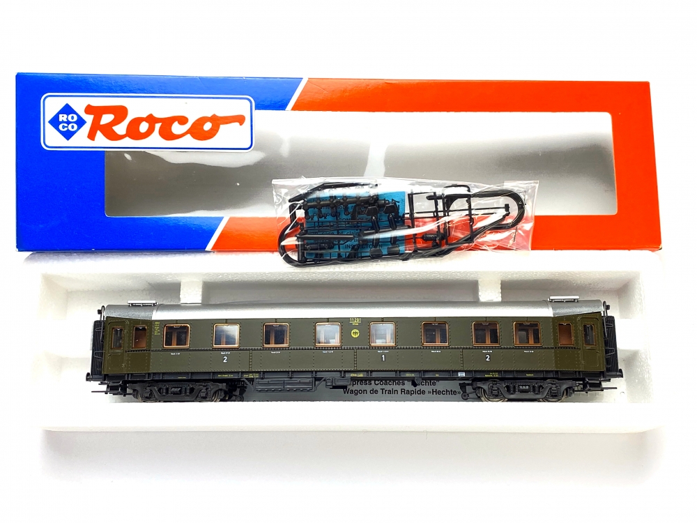 Bild 1 von H0 DC ROCO 45444 - Schnellzugwagen - 1./2. Kl. - DRG - Hecht