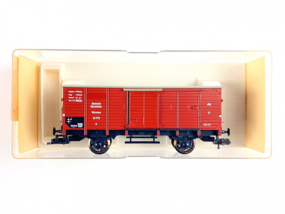 Bild 1 von H0 DC FLEISCHMANN 5361 K - gedeckter Güterwagen München - DRG - Ep. II