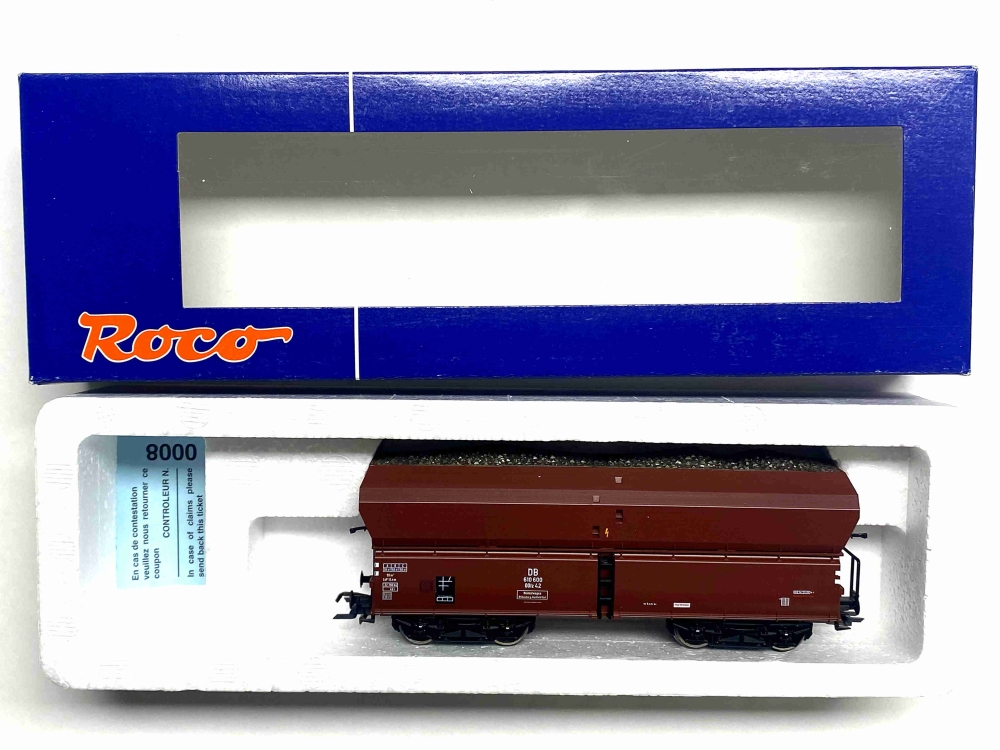 Bild 1 von H0 DC ROCO 67712 - Selbstentladewagen - Erz IIId - DB - Ep. III