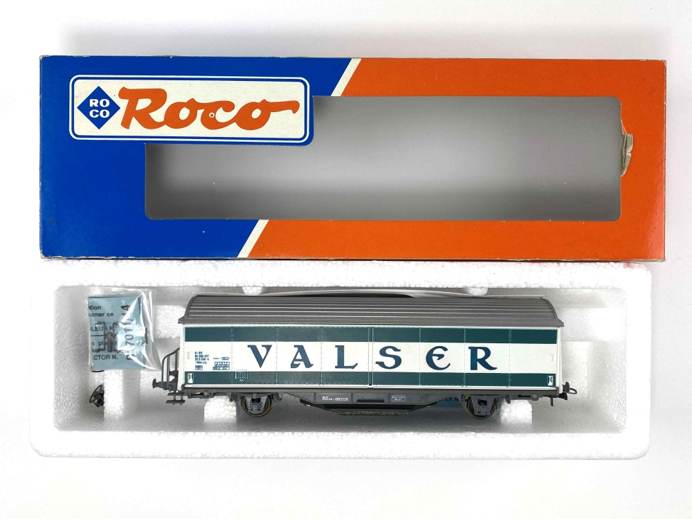 Bild 1 von H0 DC ROCO 46400 - gedeckter Güterwagen - SBB CFF - VALSER - Schienenreinigungswagen