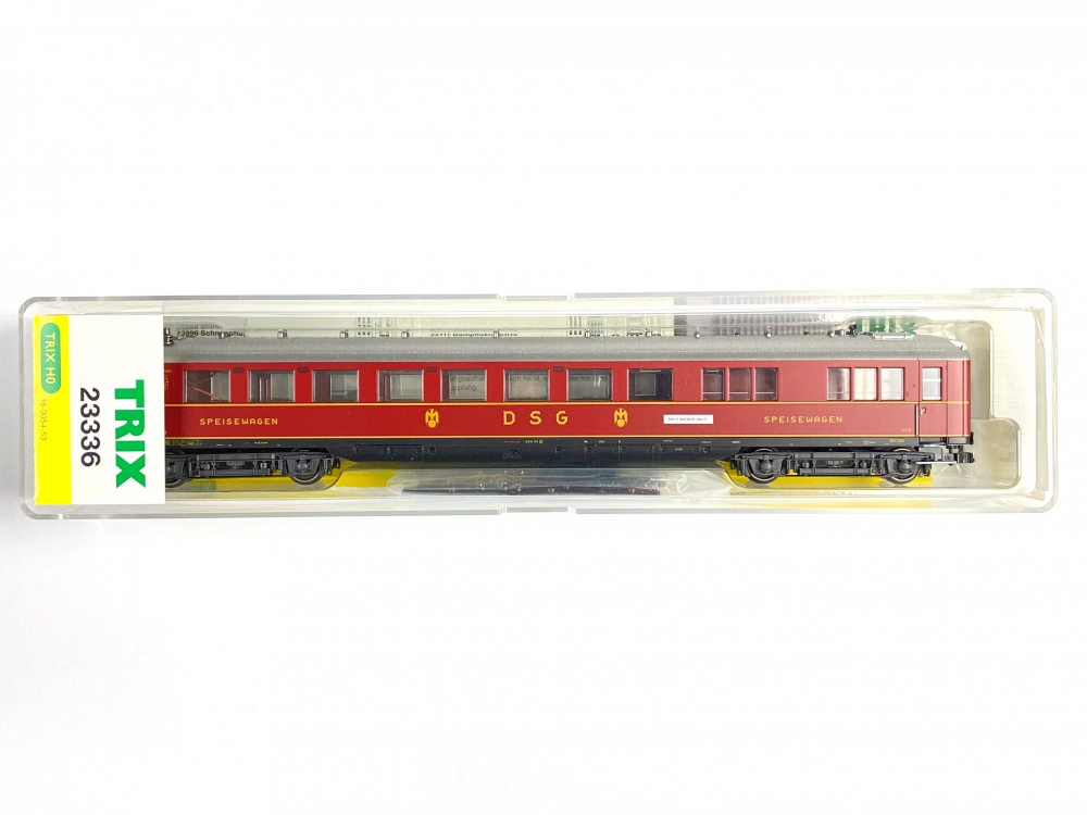 Bild 1 von H0 DC TRIX 23336 - Schnellzugwagen der DSG - Rheintal-Strecke - Rheingold - Ep. III