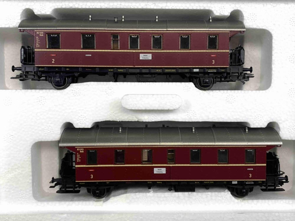 Bild 1 von H0 AC MÄRKLIN 43138 - Wagen-Set Donnerbüchsen - 2./3. Kl. - MHI