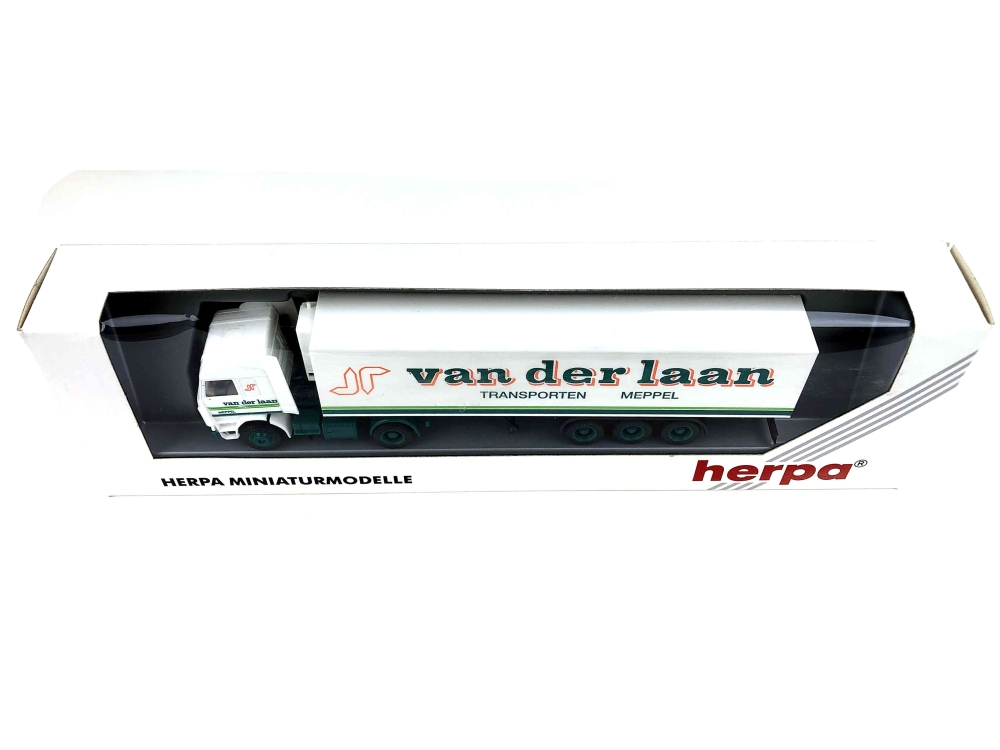 Bild 1 von H0 HERPA 141918 - Fahrzeug - Scania Sattelzug - van der Laan Transporten Meppel