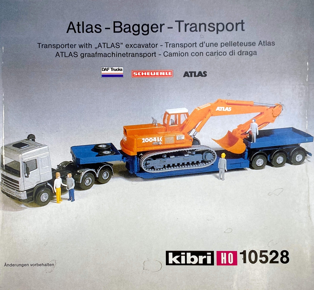 Bild 1 von H0 KIBRI 10528 - Atlas - Bagger - Transport (10434 + 10529)