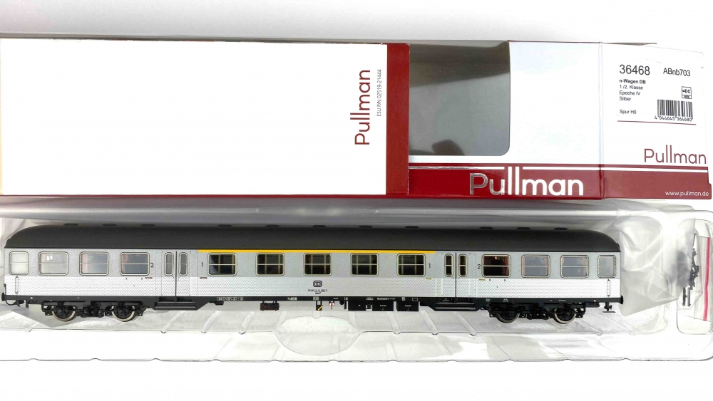 Bild 1 von H0 DC ESU PULLMAN 36468 - Nahverkehrswagen - 1./2. Kl. - DB - Ep. IV - Pfauenauge