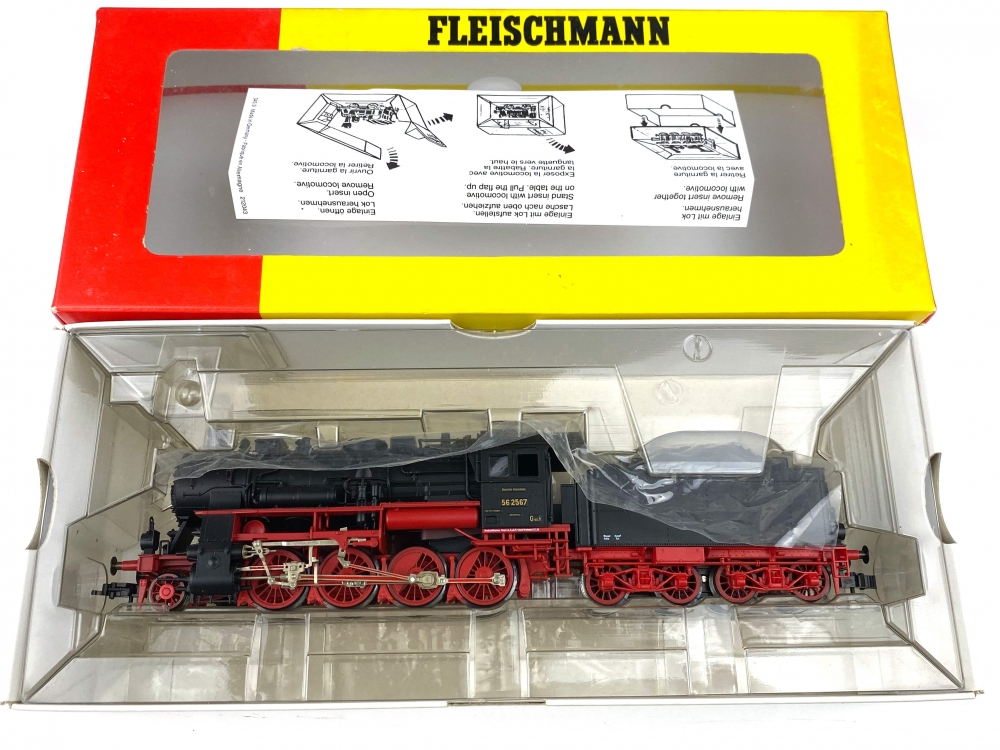 Bild 1 von H0 DC FLEISCHMANN 94 4156 - Dampflokomotive G 8.2 - DR