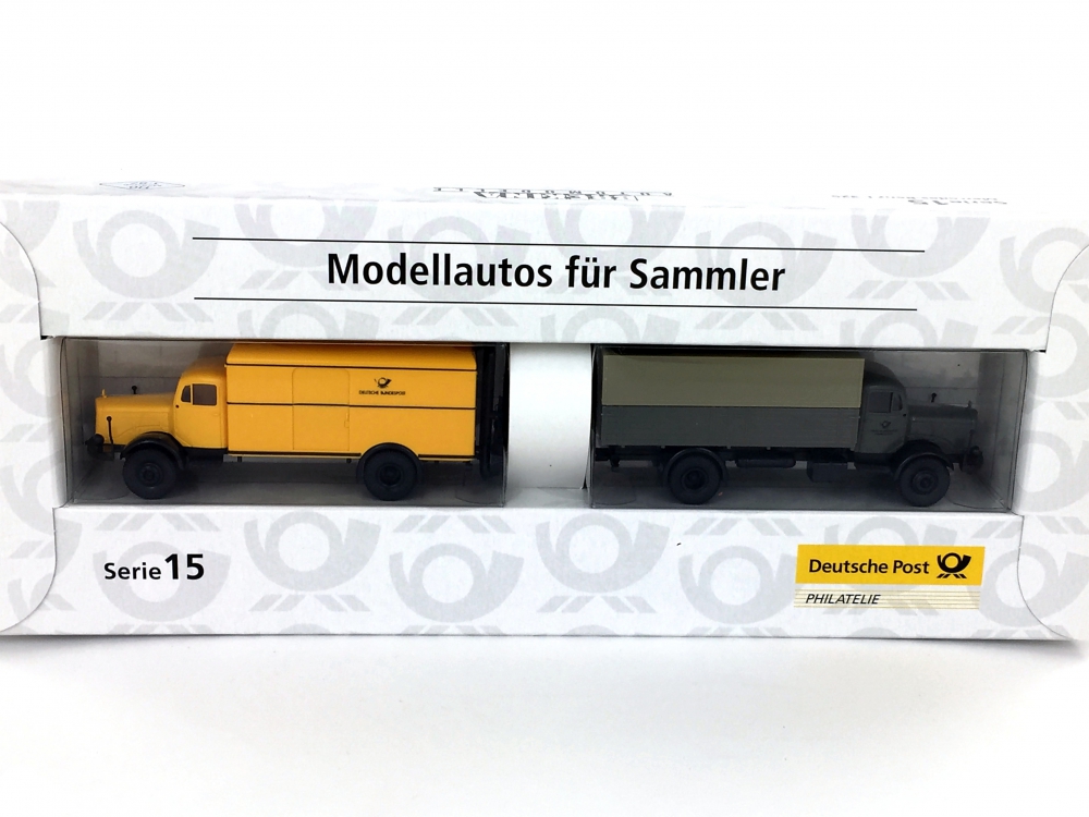 Bild 1 von H0 BREKINA 006273 - Deutsche Post Serie 15 - Mercedes-Benz L 325 - Postlaster der 50er Jahre