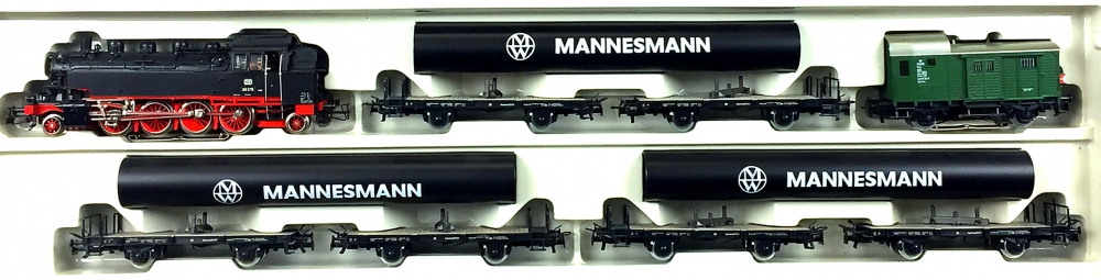 Bild 1 von H0 AC MÄRKLIN 2854 - Mannesmann Röhrenzug mit BR 86 - DB