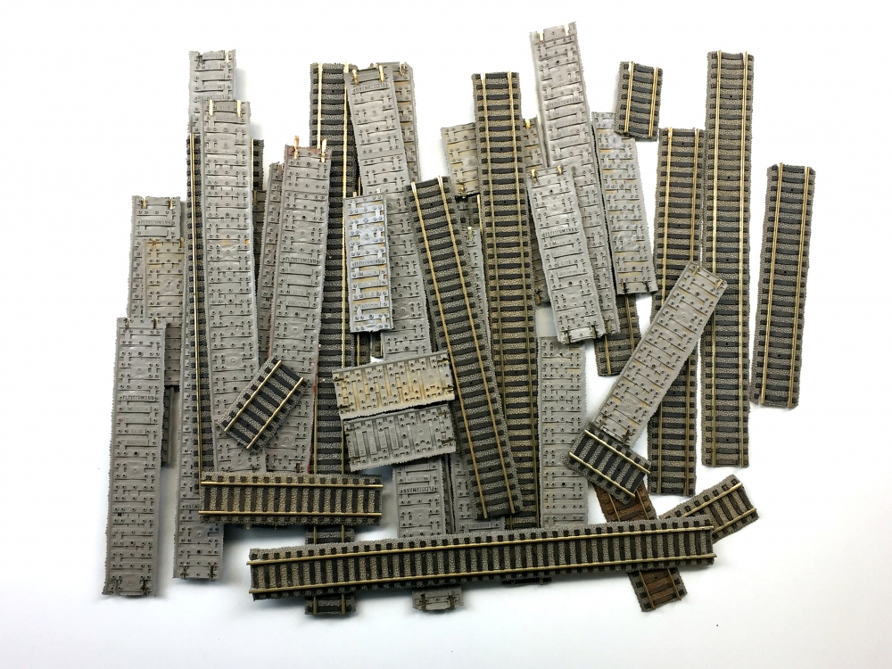 Bild 1 von H0 FLEISCHMANN 6106 - Konvolut Flexgleise Teilstücke - Posten C-Ware aus Rückbau