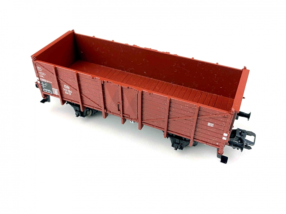 Bild 1 von H0 DC TRIX 21530-2 - Offener Güterwagen Om 12 der DB - Ep. III