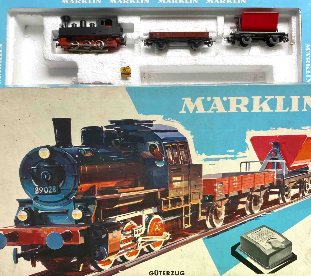 Bild 1 von H0 AC MÄRKLIN Zug aus Set 2803 - BR 89 - 2 Güterwagen