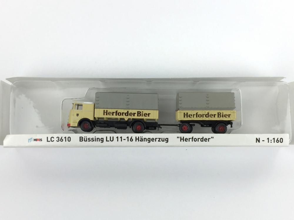 Bild 1 von N LEMKE Minis LC 3610 - Büssing LU 11-16 Hängerzug 