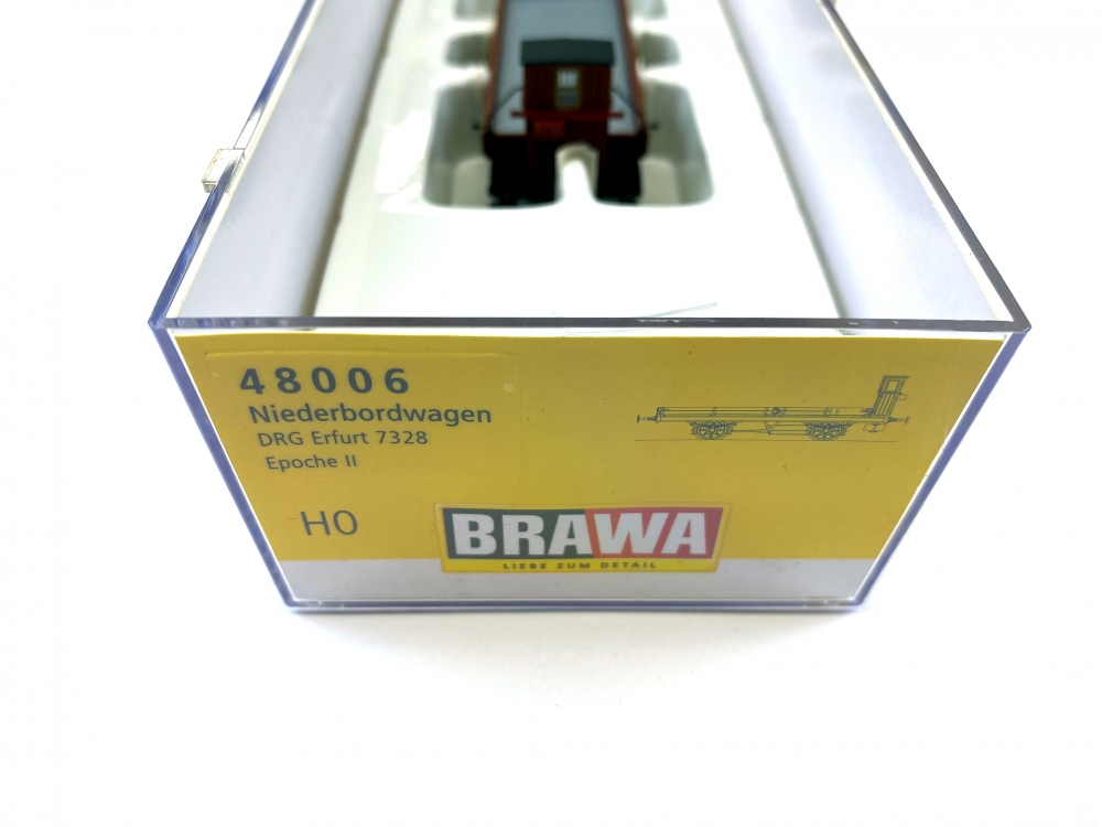 Bild 1 von H0 DC BRAWA 48006 - Niederbordwagen - DRG - Ep. II