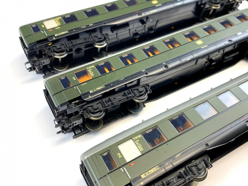H0 AC MÄRKLIN - Wagen-Set aus 29094 - Schürzenwagen - DB - Ep. III 