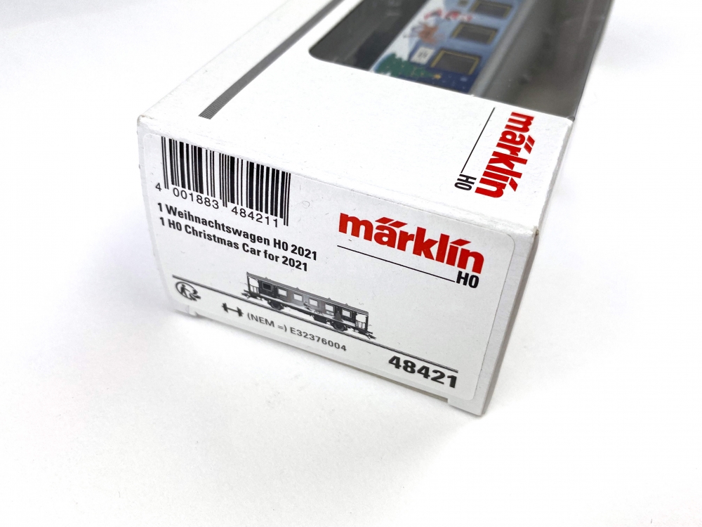 Bild 1 von H0 AC MÄRKLIN 48421 - Weihnachtswagen 2021 - Nebenbahnwagen - Weihnachtsbahn