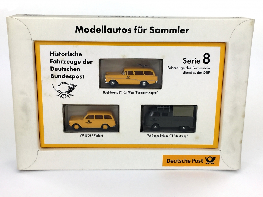 Bild 1 von H0 BREKINA - Deutsche Post Serie 8 - Fahrzeuge des Fernmeldediesnstes der DBP