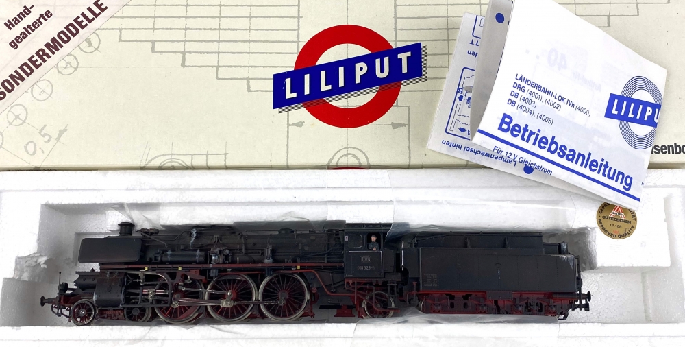 Bild 1 von H0 DC LILIPUT 40 94 - Dampflokomotive BR 018 - DB - handgealtert - patiniert