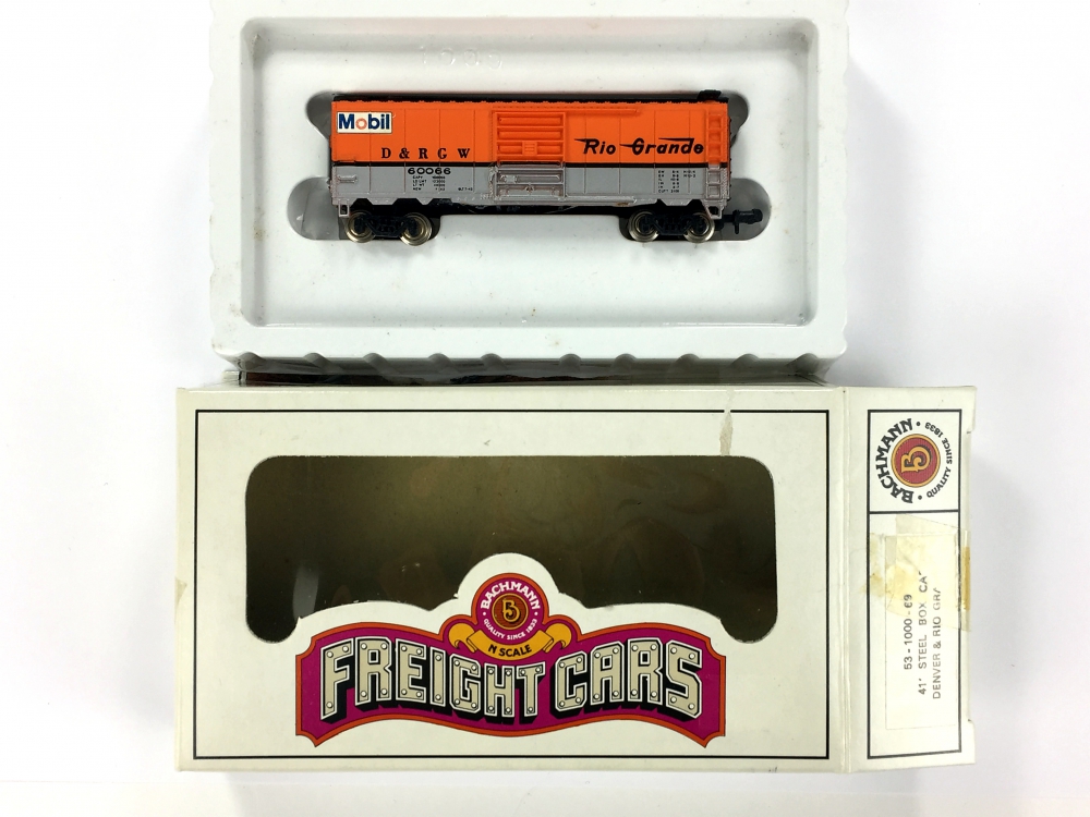 Bild 1 von N BACHMANN 53-1000-69 - Güterwagen 41´ Steel Box Denver & Rio Grande