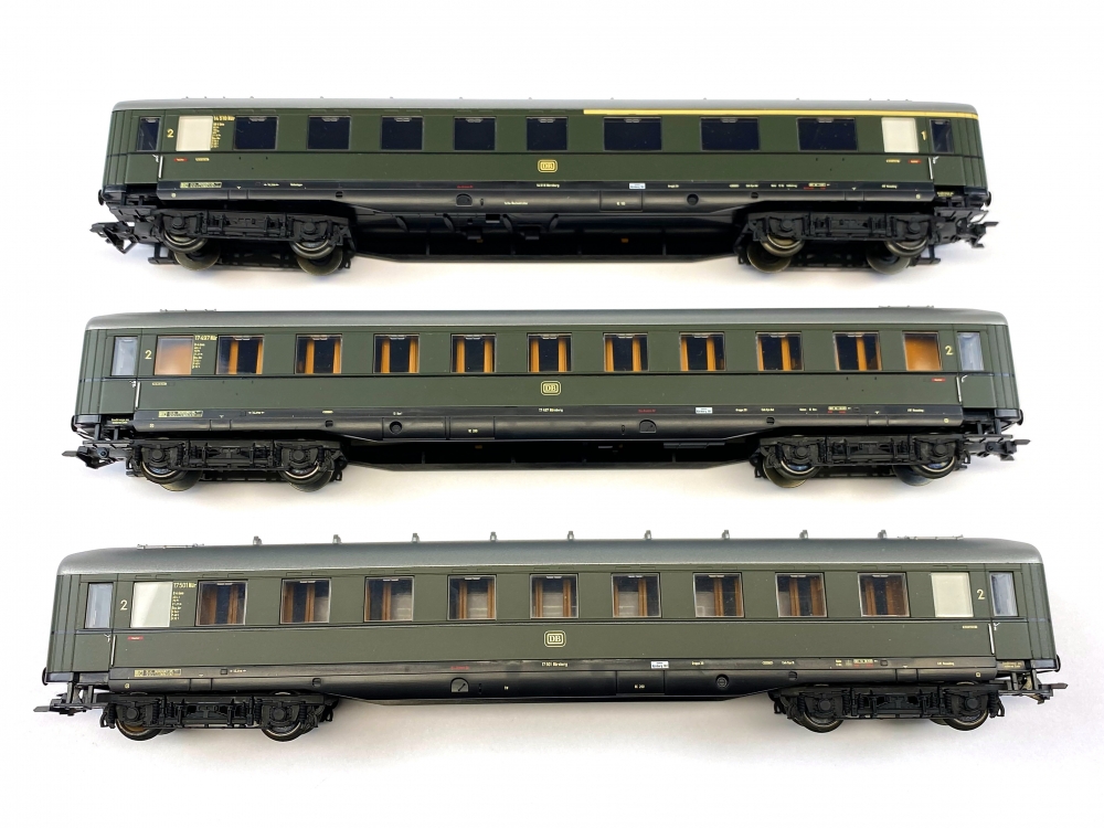 Bild 1 von H0 AC MÄRKLIN - Wagen-Set aus 29094 - Schürzenwagen - DB - Ep. III